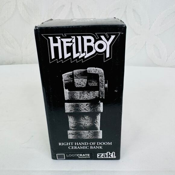 5 for $25| zak! designs Hellboy Right Hand of Doom 5" Ceramic Bank Loot Crate - Picture 3 of 6